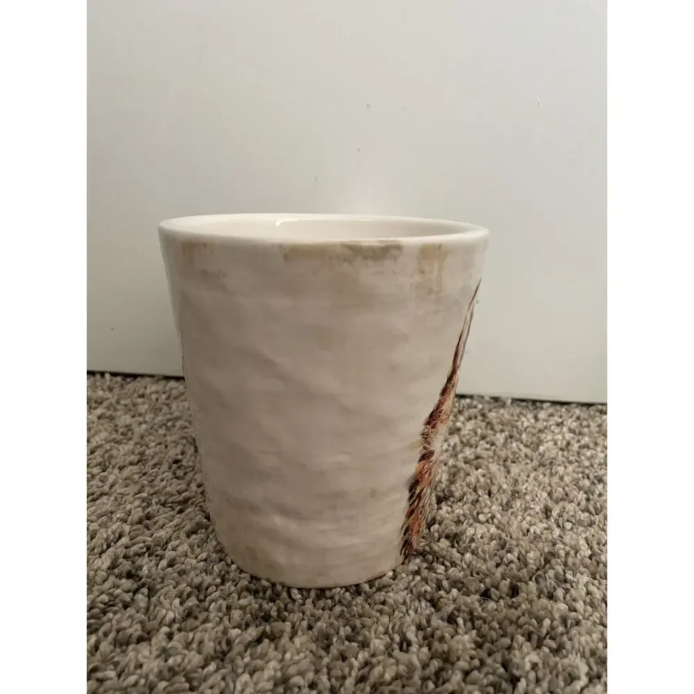 Pier 1 Exclusive Ironstone Large Mug Mrs. Fox In Church Hat 16 Oz.